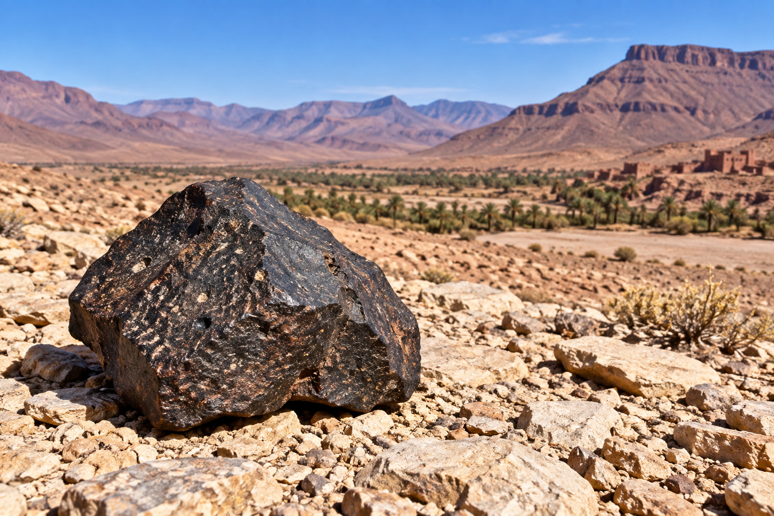 meteorite hunting in Morocco