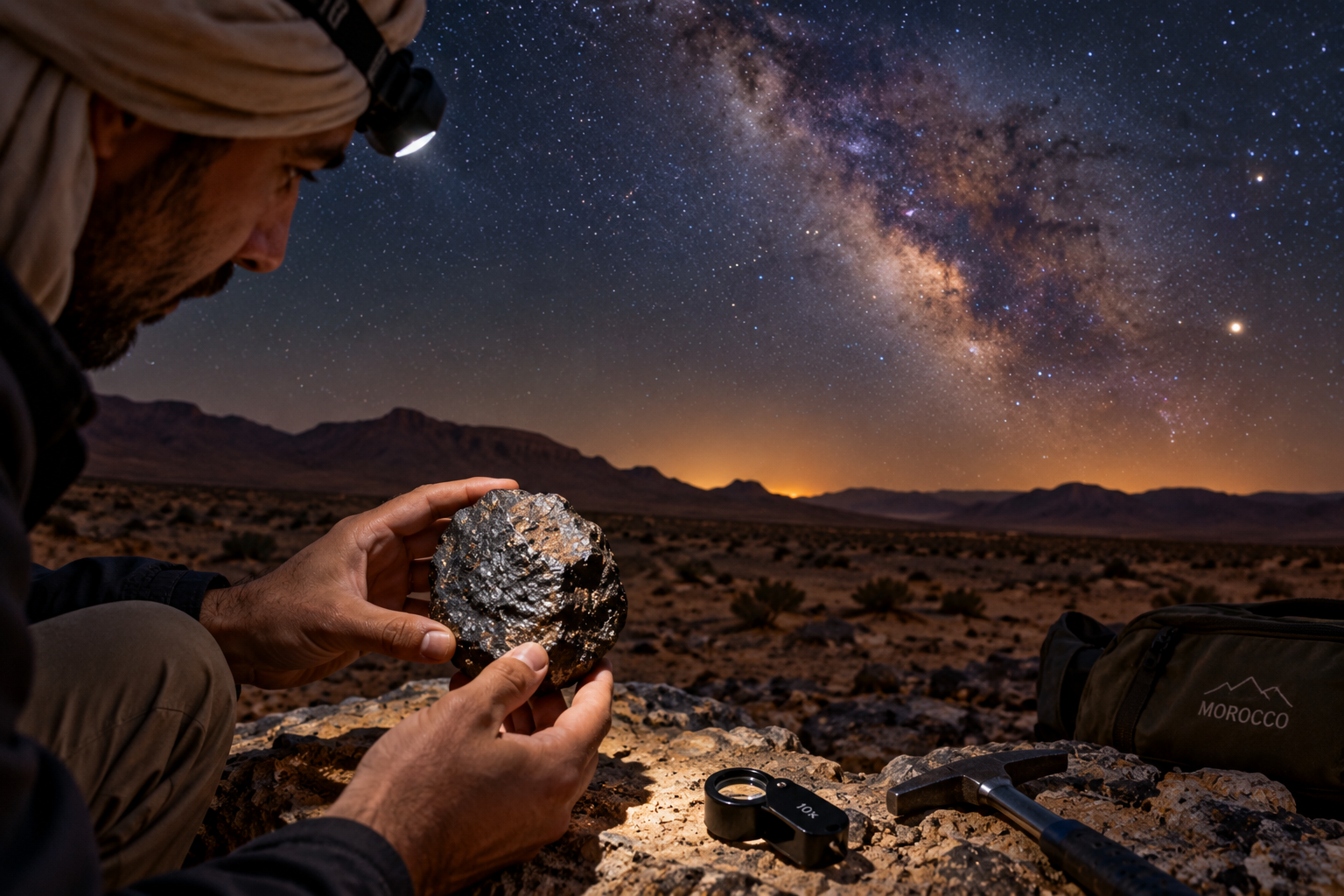 meteorite hunting in Morocco